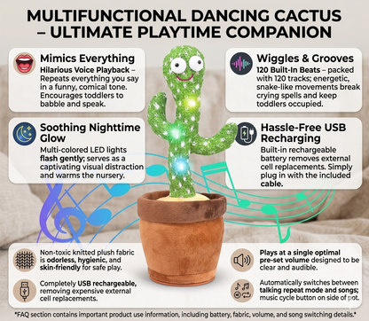 Talking & Dancing Cactus This Toy Talks