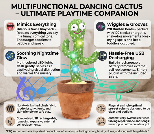 Talking & Dancing Cactus This Toy Talks