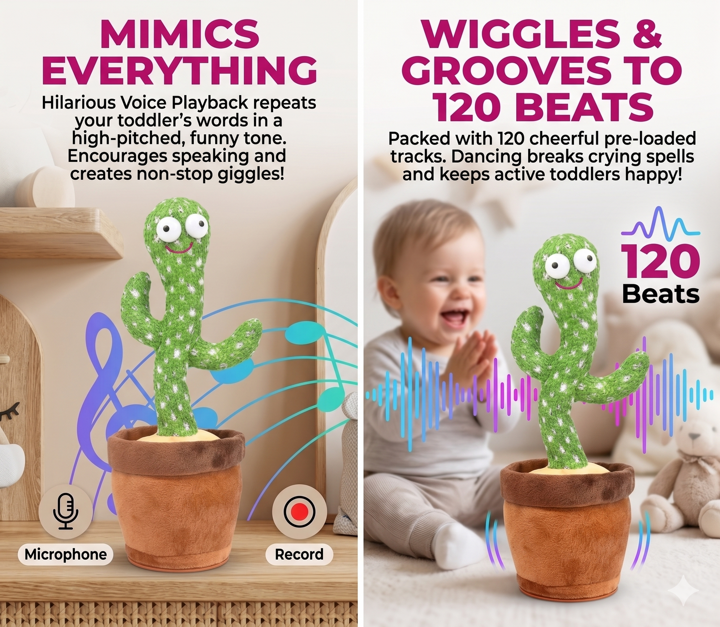 Talking & Dancing Cactus This Toy Talks